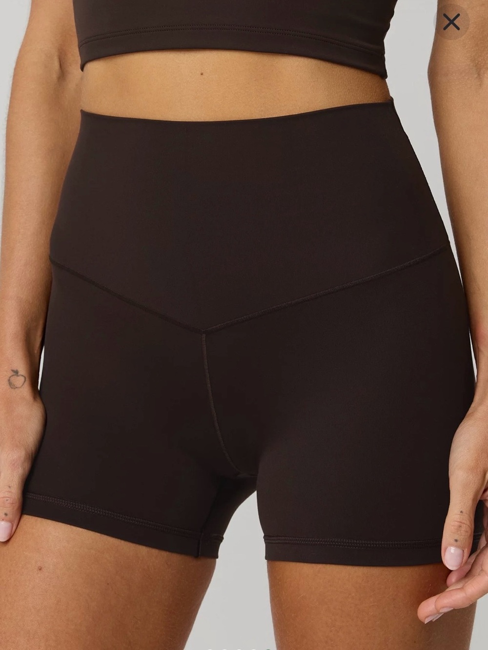 Offline by Aerie Real Me Xtra High Waisted 3” Bike Short - Deep Earth - M